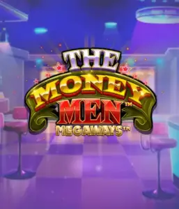 Dive into the thrilling world of The Money Men Megaways game by Pragmatic Play, highlighting a striking logo with glittering stars against a stylish casino setting. This image conveys the glamour and excitement of high-stakes gambling with its eye-catching colors and design. Great for casino enthusiasts craving high-energy gaming. 