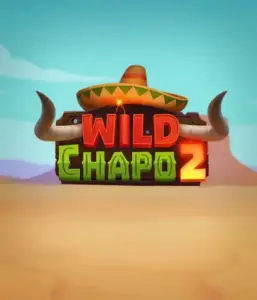 Embark on the vibrant Mexican desert with Wild Chapo 2 slot by Relax Gaming, highlighting a whimsical bull wearing a sombrero set against a serene desert backdrop. This graphic conveys the fun and adventure of the game, ideal for fans of animated adventure slots, delivering a delightful gaming experience.