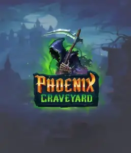 An immersive view of ELK Studios' Phoenix Graveyard slot, with its hauntingly beautiful graveyard and phoenix symbols. Displayed in this image is the slot's innovative expanding reels, alongside its stunning symbols and gothic theme. It vividly depicts the game's legend of the phoenix's revival, appealing for those interested in the supernatural.